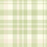 Subtle sage green and cream plaid pattern. Perfect for textile design, website backgrounds, or packaging. Evokes a sense of calm and sophistication. vector