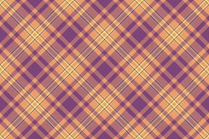 Elegant diagonal plaid pattern in muted orange and purple hues. Perfect for autumnal designs, textile prints, or website backgrounds. vector