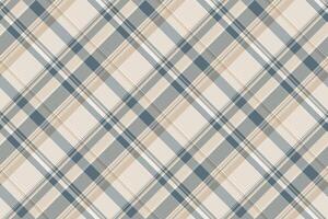 Damask check plaid background, madras fabric pattern textile. Sample tartan seamless texture in light and grey colors. vector