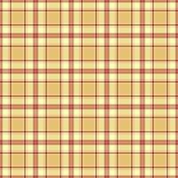 Hotel check plaid background, minimalist textile seamless . Grand fabric tartan texture pattern in light and red colors. vector