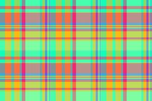 Show textile fabric , italian tartan check pattern. Structure texture seamless background plaid in pastel and green colors. vector