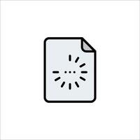 A file icon with a sun on it vector