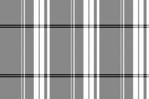 Twill texture textile pattern, seventies seamless check background. Thanksgiving tartan plaid fabric in white and black colors. vector