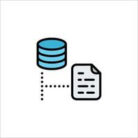 A file icon with a document and a stack of paper vector