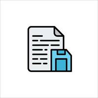 A document with a file icon vector