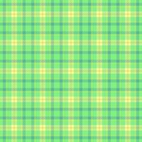 Wool pattern seamless, doodle fabric background textile. Production texture check plaid tartan in green and mint colors. vector