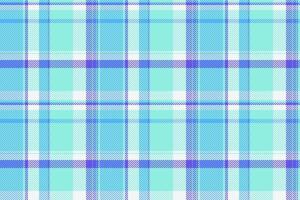 Abstract check texture, grungy pattern plaid seamless. Discount fabric textile background tartan in teal and cyan colors. vector