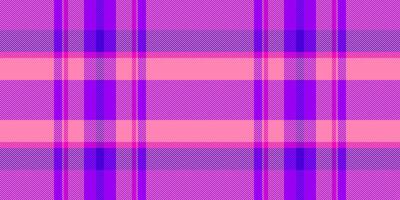 Customize tartan seamless plaid, place background textile check. Stroke texture fabric pattern in pink and bright colors. vector