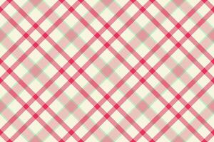 Delightful pink and cream plaid pattern. Perfect for textile design, scrapbooking, or website backgrounds. This charming, versatile design evokes feelings of warmth and nostalgia. vector