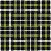 Composition tartan background , delicate seamless texture pattern. Antique fabric textile plaid check in black and lime colors. vector