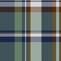Elegant seamless plaid pattern in muted blues, greens, and browns. Perfect for textile design, apparel, or website backgrounds. vector