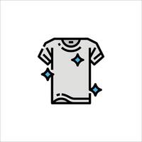 A t - shirt with blue stars on it vector