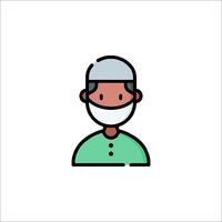 A man in a surgical mask and cap vector