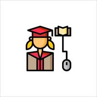 A woman in a graduation cap and gown holding a book vector
