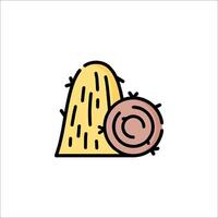 A pasta and a roll of spaghetti vector