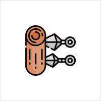 Logging machine icon illustration vector