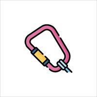A carabine with a hook on it vector