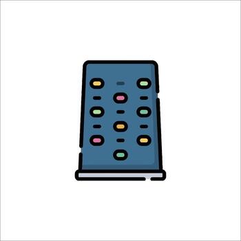 un computadora torre con un número de botones vector