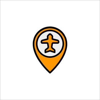 A map pointer with a person on it vector