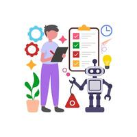 Digital Information Input Automation vector