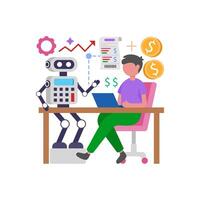 Digital Billing Automation System vector