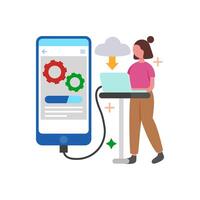 Technology Enhancement Implementation vector