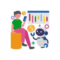 Algorithmic Trading Data Processing vector