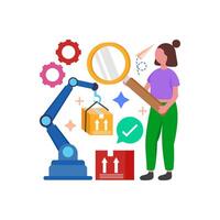 Quality Assurance Automation Process vector