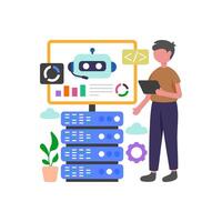 Cloud Based Automation Solutions vector