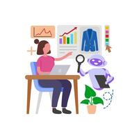 Predictive Market Analysis Algorithms vector