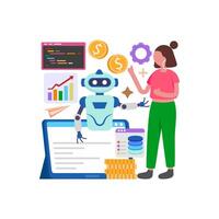 Predictive Analytics Algorithms vector