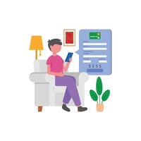 Secure Card Transaction Details vector