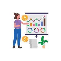 Monetary Information Analysis Reports vector