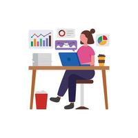 Financial Performance Metrics Analysis vector