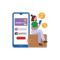 Digital Payment Storage App vector