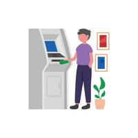 Automated Money Acceptance Terminal vector