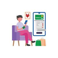 Secure Card Transaction Process vector