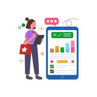 Customer Experience Evaluation Form vector