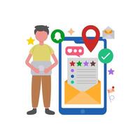 Digital Customer Opinion Submission vector