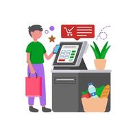 Automated Customer Interaction Terminal vector