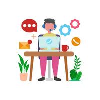 Customer Support Resource Hub vector