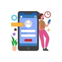 Personalized Account Dashboard vector
