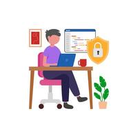 Digital Protection Infrastructure System vector