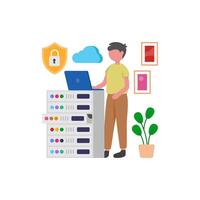 Protected Data Hosting System vector
