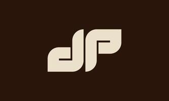 dp monogram logo design vector