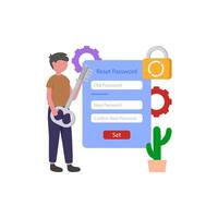 Access Credential Recovery Procedure vector