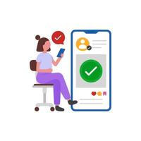 Authenticated Account Holder Status vector