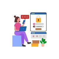 One-Time Password Verification vector