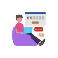Identity Verification Security Process vector