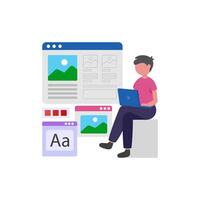 Interface Experience Creation vector